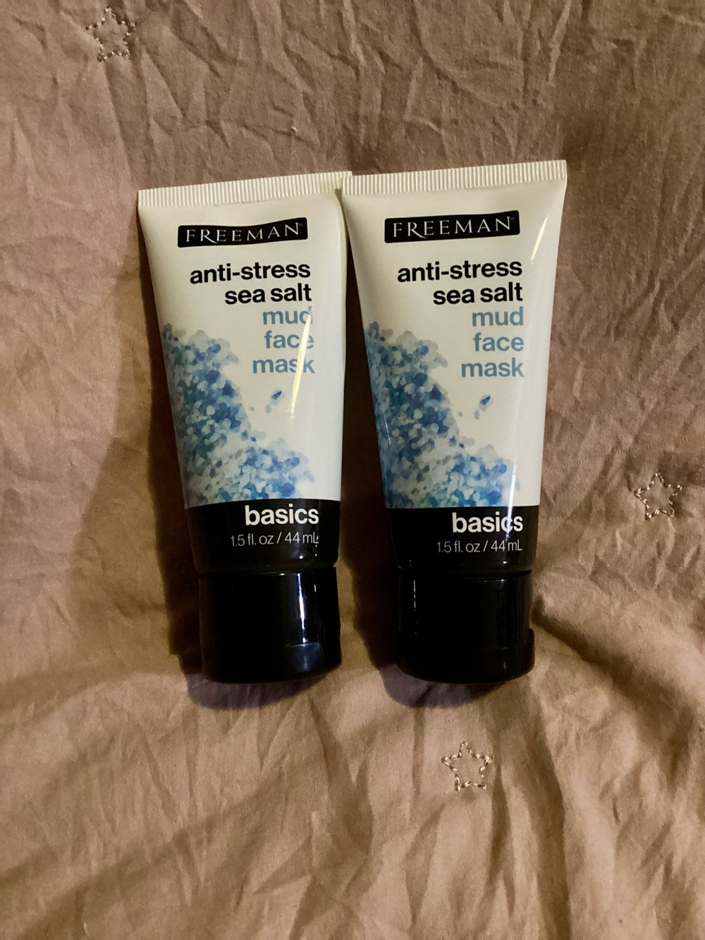 2x-Freeman Anti-Stress Sea Salt Mud Face Mask - White with Blue Accents